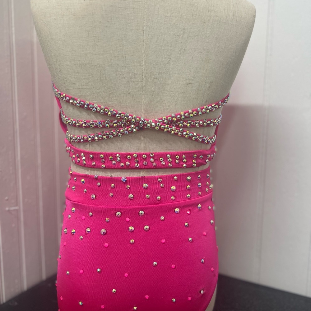 Hot pink 2 piece costume